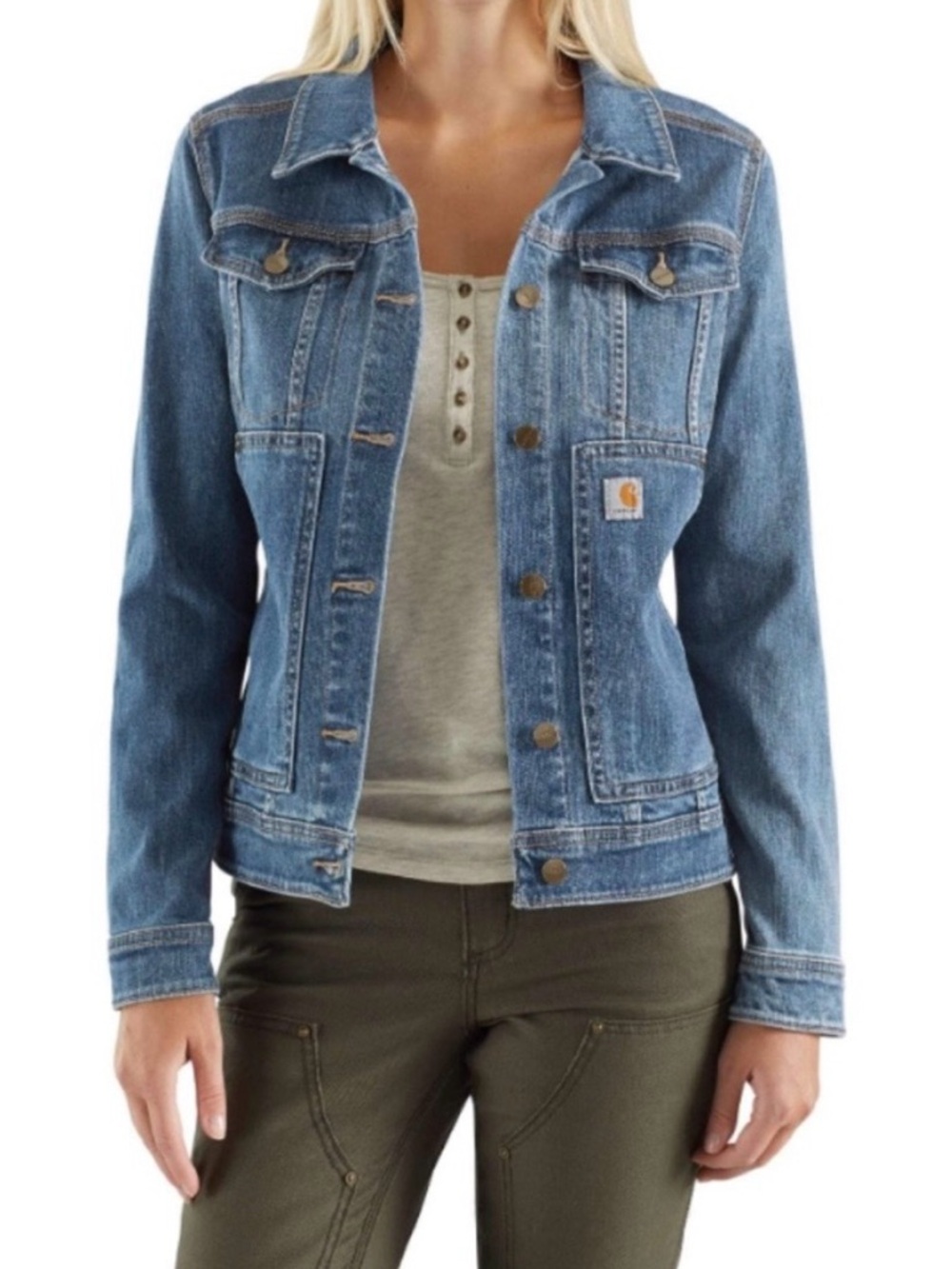Carhartt Womens Benson Denim Jacket - L